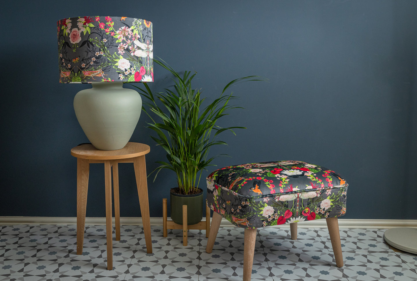 Garden Treasures in Steel - 40cm Drum Lampshade